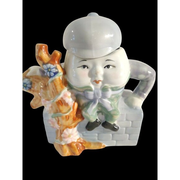 Fietx 1970' Mid Century Modern Humpty Dumpty Ceramic Teapot Collectable - Picture 1 of 9